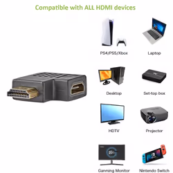 Techly HDMI M/F 270° Noir - Vue supplémentaire 4