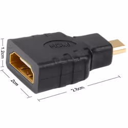 Techly Micro D HDMI - HDMI M/F Micro HDMI D Noir