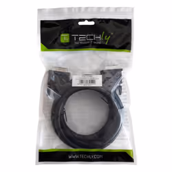 Techly 1.8m DVI-I câble DVI 2 m Noir