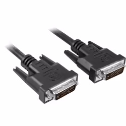 Techly 1.8m DVI-I câble DVI 2 m Noir