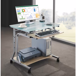 Techly ICA-TB 3791A, MDF/Verre, Cerise, 800 mm, 600 mm, 750 mm, 22,1 kg
