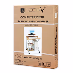 Techly ICA-TB 218 bureau d'ordinateur Hêtre