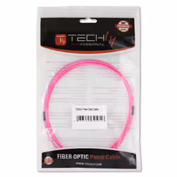 Techly LC M-M 20m câble de fibre optique OM4 Fuchsia