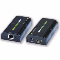 Techly IDATA EXTIP-373, 1920 x 1200 pixels, Émetteur et récepteur AV, 120 m, Noir, HDCP