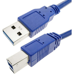 Techly 0.5m USB 3.0 AB M/M câble USB 0,5 m USB 3.2 Gen 1 (3.1 Gen 1) USB A USB B Bleu