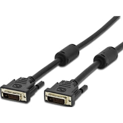Techly 20m DVI-D câble DVI Noir