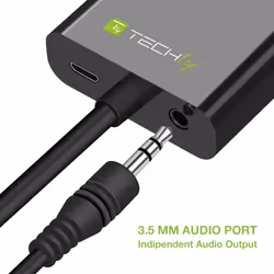 Techly HDMI - VGA+3.5mm+Micro USB B M/F 0,15 m Noir - Vue supplémentaire 6