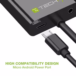 Techly HDMI - VGA+3.5mm+Micro USB B M/F 0,15 m Noir - Vue supplémentaire 7