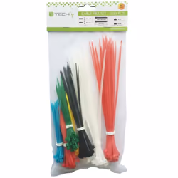 Techly ISWT-SET-CL serre-câbles Nylon Multicolore 200 pièce(s)