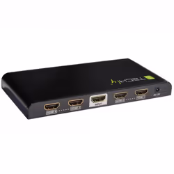Techly IDATA HDMI-4K4, HDMI, 4x HDMI, 1x HDMI F, 4096 x 2160 pixels, Noir, 36 bit