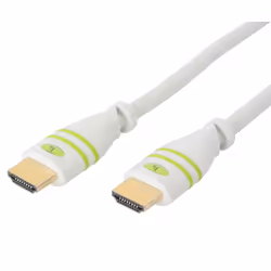 Techly 2.0m HDMI M/M, 2 m, HDMI Type A (Standard), HDMI Type A (Standard), 4096 x 2160 pixels, Compatibilité 3D, Blanc