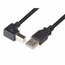 Techly 2.0m USB 2.0 A/B M, 2 m, USB A, USB B, USB 2.0, Mâle/Mâle, Noir