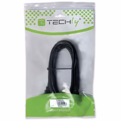 Techly 2.0m USB 2.0 A/B M câble USB 2 m USB A USB B Noir