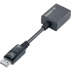 Techly DP - VGA M/F, 0,07 m, DisplayPort, 2 x VGA (D-Sub), Mâle, Femelle, 1920 x 1200 pixels