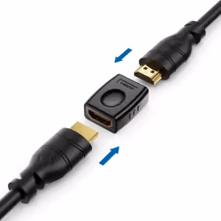 Techly HDMI F/F Noir