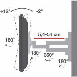 Techly ICA-PLB 171L support pour téléviseur 65" Noir - Vue supplémentaire 12