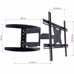 Techly ICA-PLB 171L support pour téléviseur 65" Noir - Vue supplémentaire 5