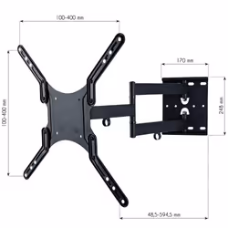 Techly ICA-PLB 136M support pour téléviseur 55" Noir - Vue supplémentaire 4
