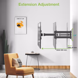 Techly ICA-PLB 136M support pour téléviseur 55" Noir - Vue supplémentaire 6