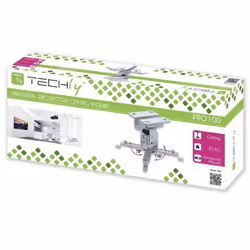 Techly ICA-PM 2S support pour projecteurs Plafond Argent