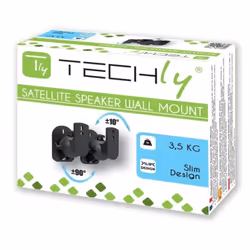 Techly ICA-SP SS28 support de haut-parleurs Mur Plastique Noir