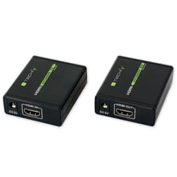 Techly IDATA EXT-E70 extension audio/video Émetteur et récepteur AV Noir