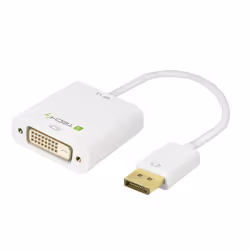 Techly 0.15m DisplayPort 1.2 - DVI-D M/F, 0,15 m, DisplayPort, DVI-D, Mâle, Femelle, 1080p