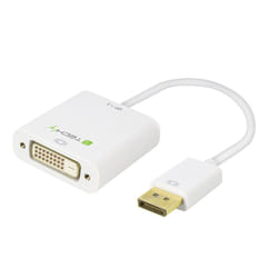 Techly 0.15m DisplayPort 1.2 - DVI-D M/F 0,15 m Blanc