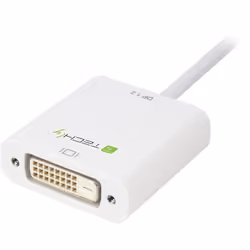 Techly 0.15m DisplayPort 1.2 - DVI-D M/F 0,15 m Blanc