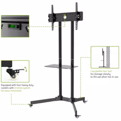 Techly ICA-TR6 support pour téléviseur 65" Noir - Vue supplémentaire 9
