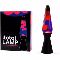 ITotal XL2342 Lampe à Lave 36 cm avec Base Noire Liquide Violet et Cire Rose