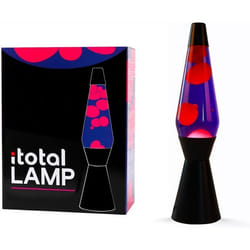 ITotal XL2342 Lampe à Lave 36 cm avec Base Noire Liquide Violet et Cire Rose