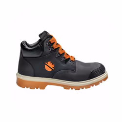 Chaussures de sécurité hautes DINT noir. Caractéristiques Techniques : - Tige : Nubuck pul-up - Doublure : Solidbreath® - Sem ...