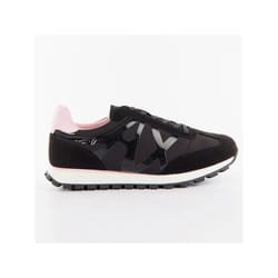 Basket Armani Exchange Shine Femme Noir