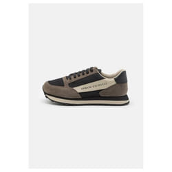 Sneakers bimatières - Armani Exchange - Homme - Cuir - Lacets