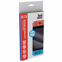 Twodots TDGT0053, Protecteur d'écran, Nintendo Switch, Transparent, Résistant aux rayures, Boîte avec crochet