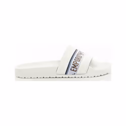 Claquette Emporio Armani Eagle Homme Blanc