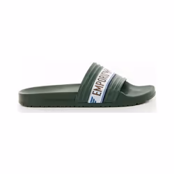 Claquette Emporio Armani Eagle Homme Kaki