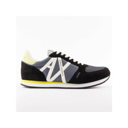 Basket Armani Exchange Retro runner Homme Gris