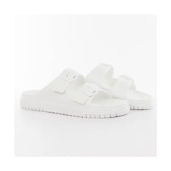 Claquette Armani Exchange eagle AX Femme Blanc