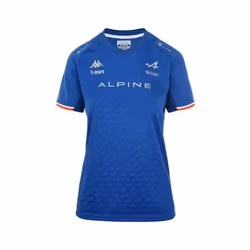 T-shirt Femme Kappa Kombat Fernando Alonso BWT Alpine F1 Team Officiel Formule 1