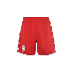 Short de football pour homme Kombat Ryder Pro AS Monaco - Rouge blanc - Respirant