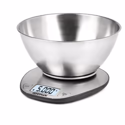 G3 Ferrari G20062, Balance de ménage électronique, 5 kg, 1 g, Acier inoxydable, Acier inoxydable, Comptoir