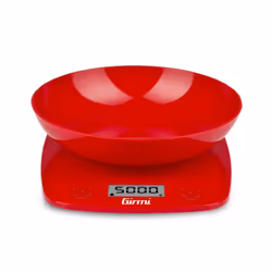 Girmi PS01 Rouge Comptoir Rond Balance de ménage électronique