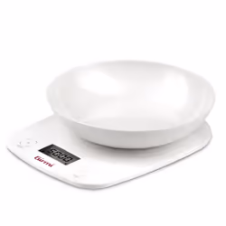 Girmi PS01, Balance de ménage électronique, 5 kg, 1 g, Blanc, Comptoir, Rond