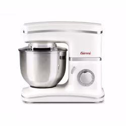 Girmi IM30 Gastronomo, Robot mixer, Acier inoxydable, Blanc, Batteur, Pétrisseur, Mélange, Mélange, 5,2 L, Rotatif, Argent