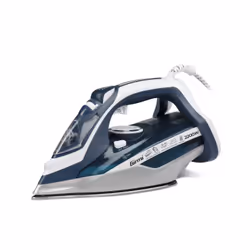 Girmi ST60, Fer à repasser à sec ou à vapeur, Semelle en acier inoxydable, 70 g/min, Bleu, Argent, Blanc, 25 g/min, 0,45 L