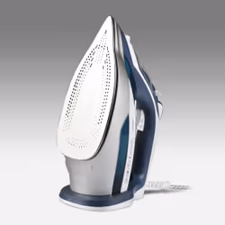 Girmi ST60 Fer à repasser à sec ou à vapeur Semelle en acier inoxydable 220 W Bleu, Argent, Blanc