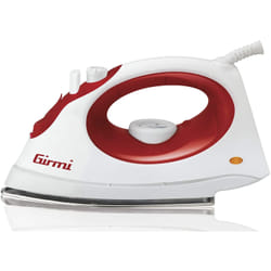 Girmi ST01 Fer à repasser à sec ou à vapeur Semelle en acier inoxydable 1800 W Rouge, Blanc