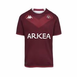 Maillot Rugby UBB Domicile 2022/2023 - Kappa - Homme - Manches Courtes - Rouge Respirant